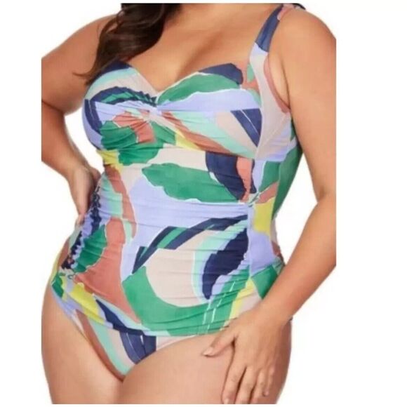 Artesands L’Avana Botticelli Swimsuit Multicolor Size 8 D/DD One Piece Beach - Picture 1 of 16